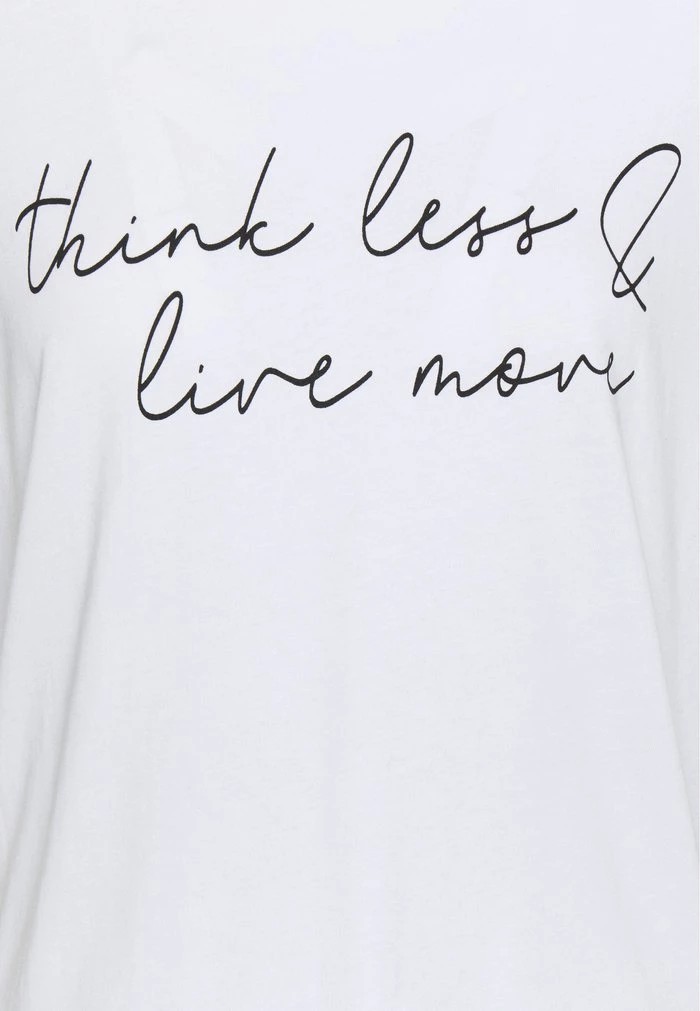 T-Shirt ANNA FIELD Anna Field Print T-shirt Blanche Femme | ASY-0337151